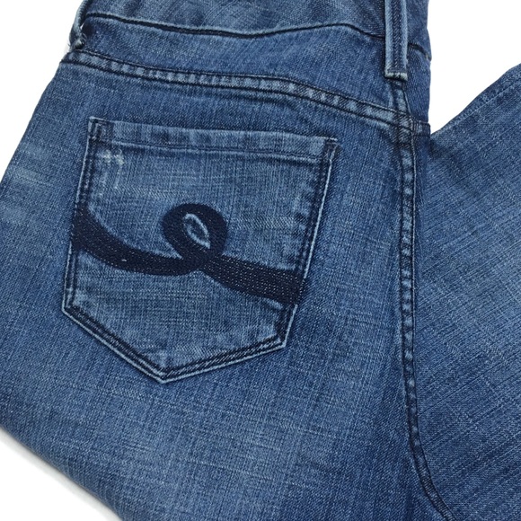 Seven 7 medium dark boot cut jeans, size 8 - Picture 4 of 6